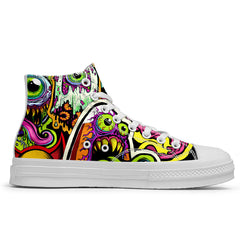 Highlight Your Fashion With Men's and Women's Mid-Top Canvas Shoes