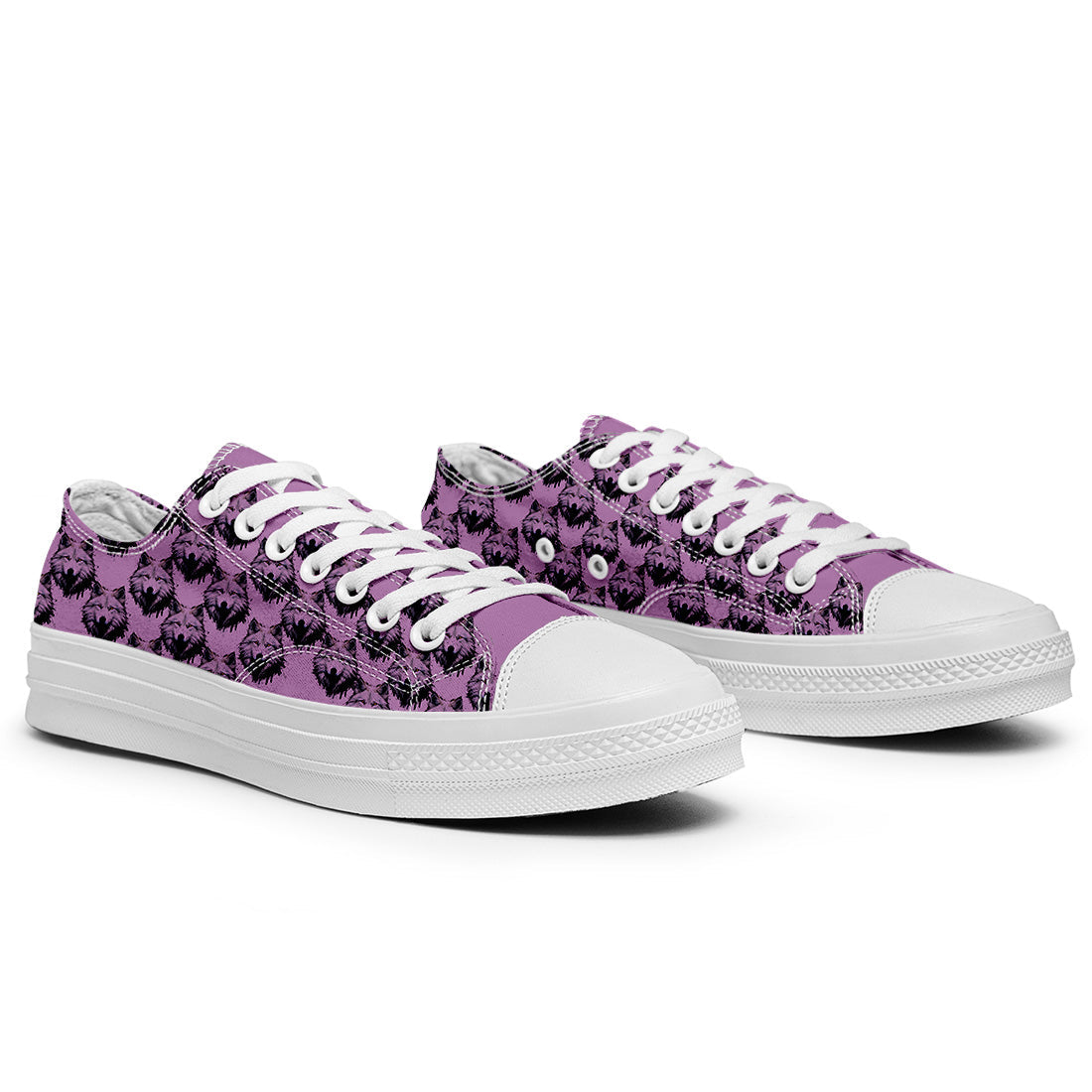 Highlight Your Fashion With Men's and Women's Low-Top Canvas Shoes Wolf