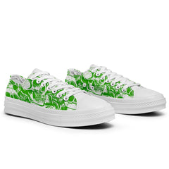 Highlight Your Fashion With Men's and Women's Low-Top Canvas Shoes Skeleton