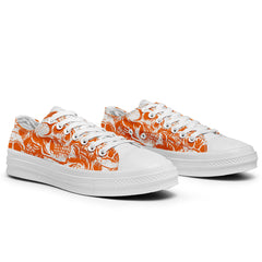 Highlight Your Fashion With Men's and Women's Low-Top Canvas Shoes Skeleton