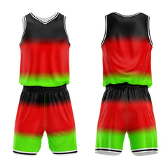 Custom Gradient Red Basketball Jersey Uniform Suit Printed Your Logo Name Number