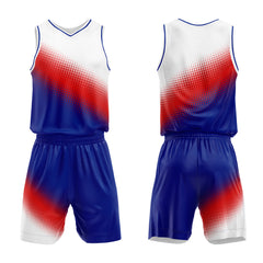 Custom White Red Royal Basketball Jersey Uniform Suit Printed Your Logo Name Number