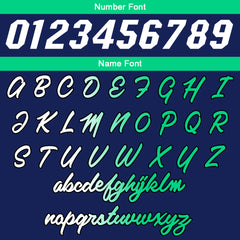 Custom Navy Green White Basketball Jersey Uniform Suit Printed Your Logo Name Number