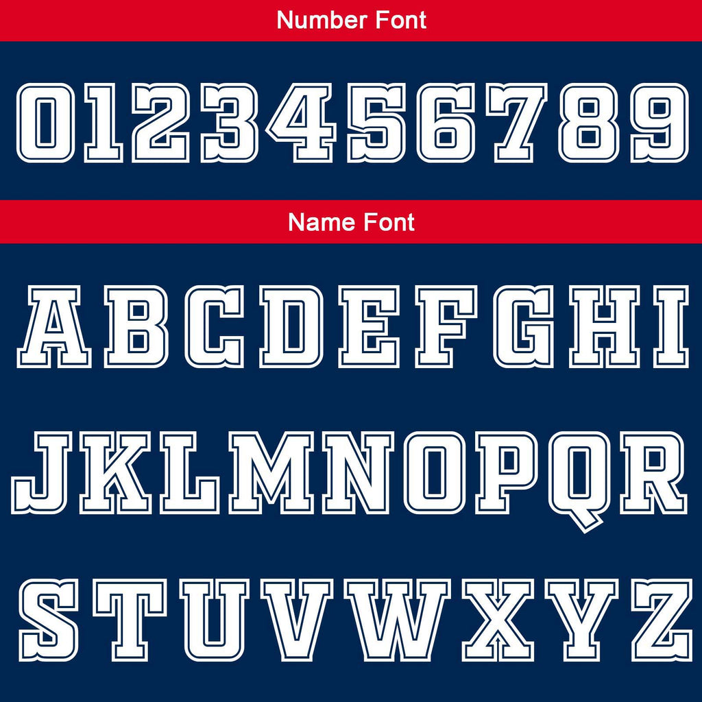 Custom Navy Red White Reversible Basketball Suit for Adults and Kids Personalized Jersey