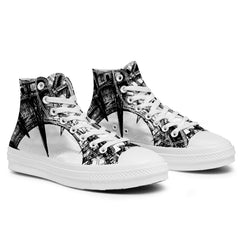 Highlight Your Fashion With Men's and Women's Mid-Top Canvas Shoes
