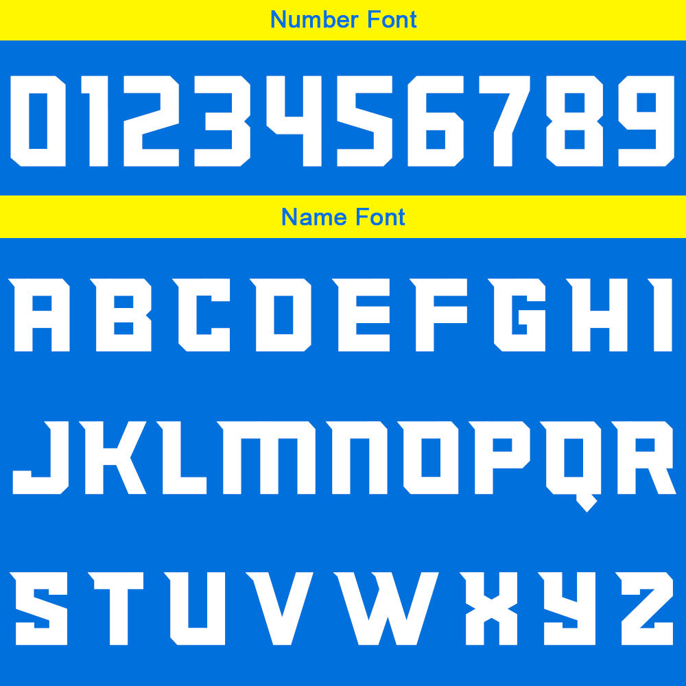 Custom Blue Yellow Basketball Jersey Uniform Suit Printed Your Logo Name Number