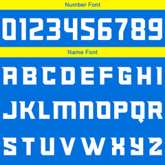 Custom Blue Yellow Basketball Jersey Uniform Suit Printed Your Logo Name Number