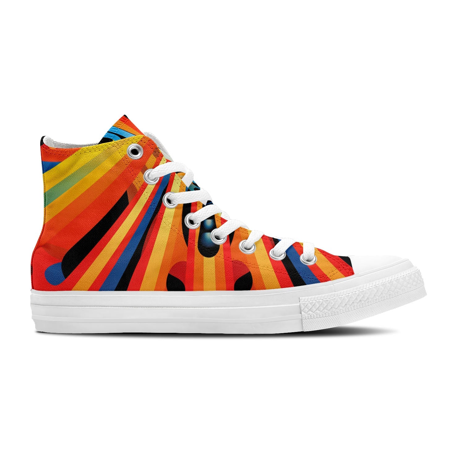 Butterfly Ballet: Unisex Mid-Top Canvas Shoes - Dance into Artistic Elegance with Op Art Butterfly Designs for Men and Women