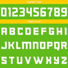 Custom Green Yellow Basketball Jersey Uniform Suit Printed Your Logo Name Number