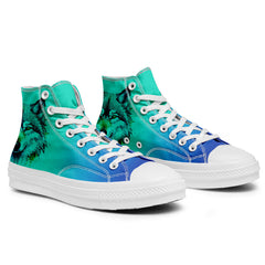 Highlight Your Fashion With Men's and Women's Mid-Top Canvas Shoes