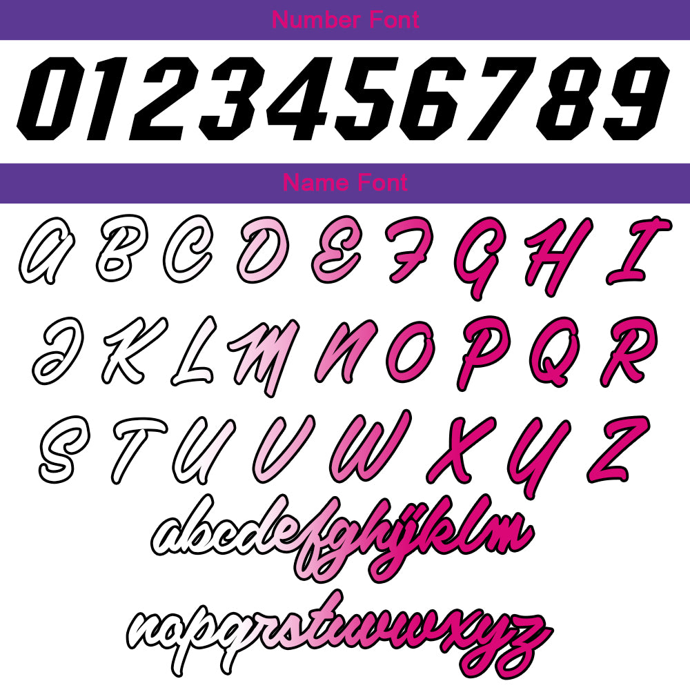 Custom Purple Hot Pink White Basketball Jersey Uniform Suit Printed Your Logo Name Number