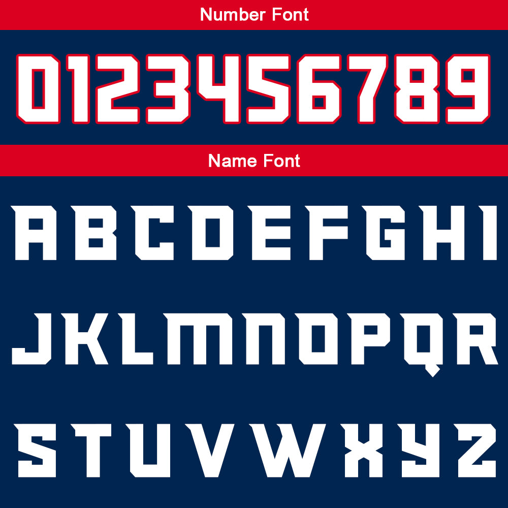 Custom Navy Red White Reversible Basketball Suit for Adults and Kids Personalized Jersey