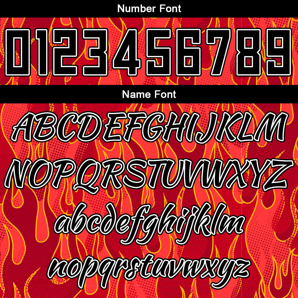 Custom Red flame Basketball Jersey Uniform Suit Printed Your Logo Name Number