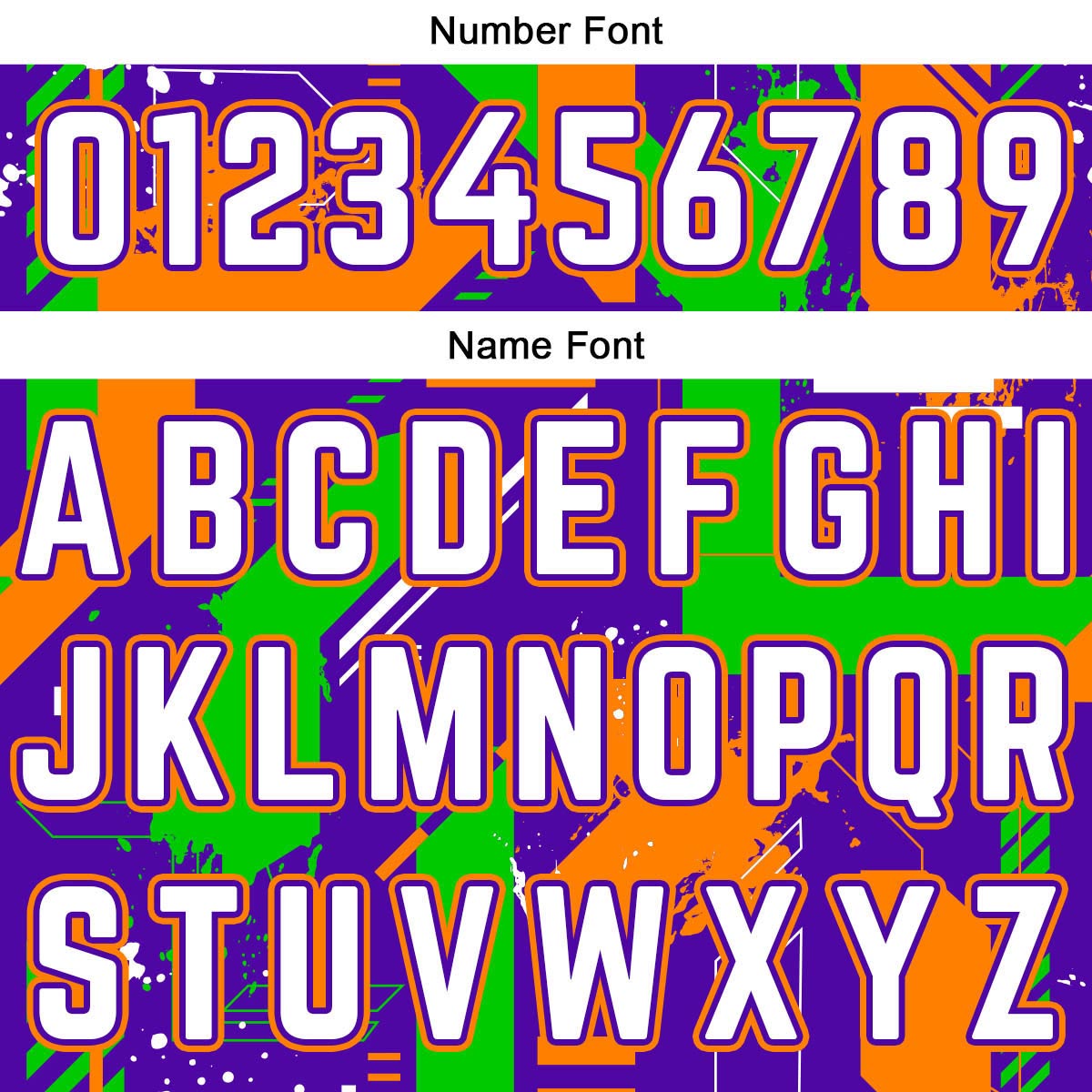 Custom Geometry Purple Orange Basketball Jersey Uniform Suit Printed Your Logo Name Number
