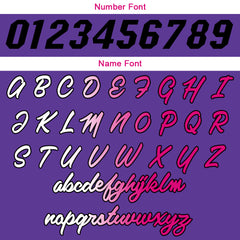 Custom White Hot Pink Purple Basketball Jersey Uniform Suit Printed Your Logo Name Number