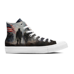 Highlight Your Fashion With Men's and Women's Mid-Top Canvas Shoes