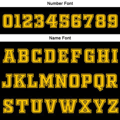 Custom Black White Yellow Reversible Basketball Suit for Adults and Kids Personalized Jersey