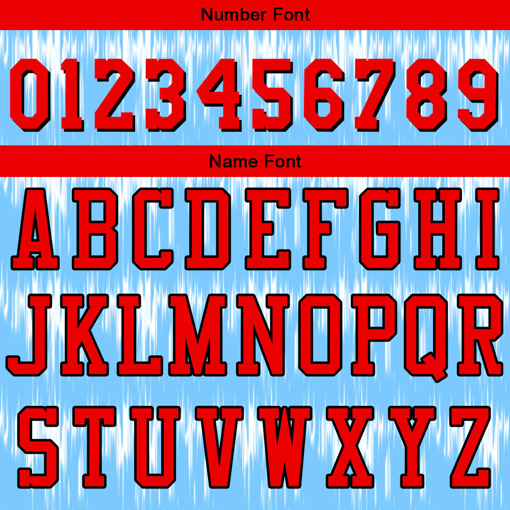 Custom Acoustic Wave Light Blue Basketball Jersey Uniform Suit Printed Your Logo Name Number