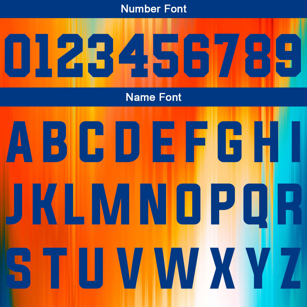 Custom Rainbow Orange Blue Basketball Jersey Uniform Suit Printed Your Logo Name Number