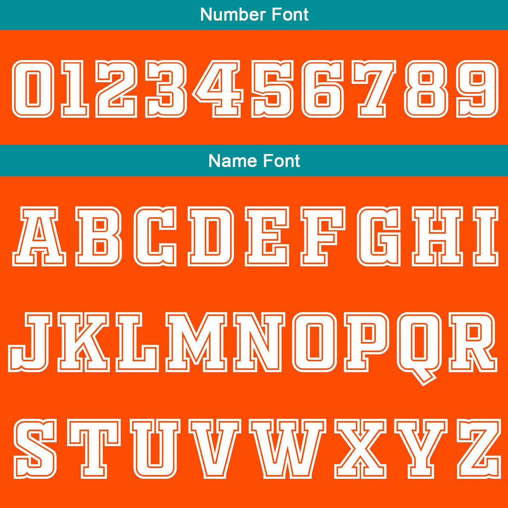 Custom Orange Teal White Reversible Basketball Suit for Adults and Kids Personalized Jersey