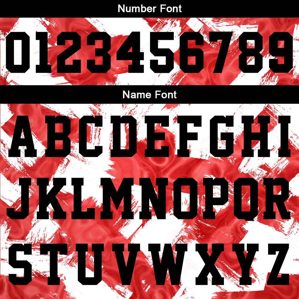 Custom Red White Basketball Jersey Uniform Suit Printed Your Logo Name Number