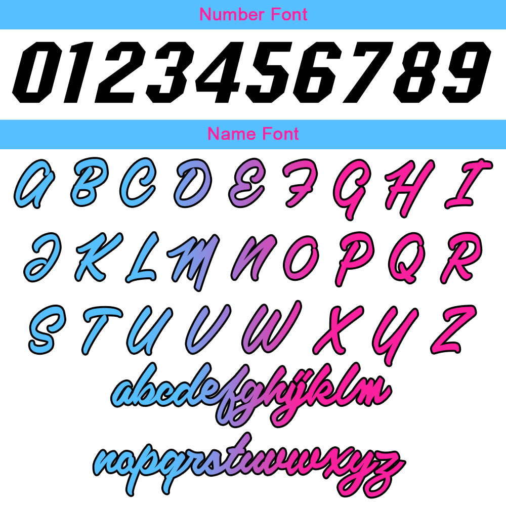 Custom White Hot Pink Light Blue Basketball Jersey Uniform Suit Printed Your Logo Name Number