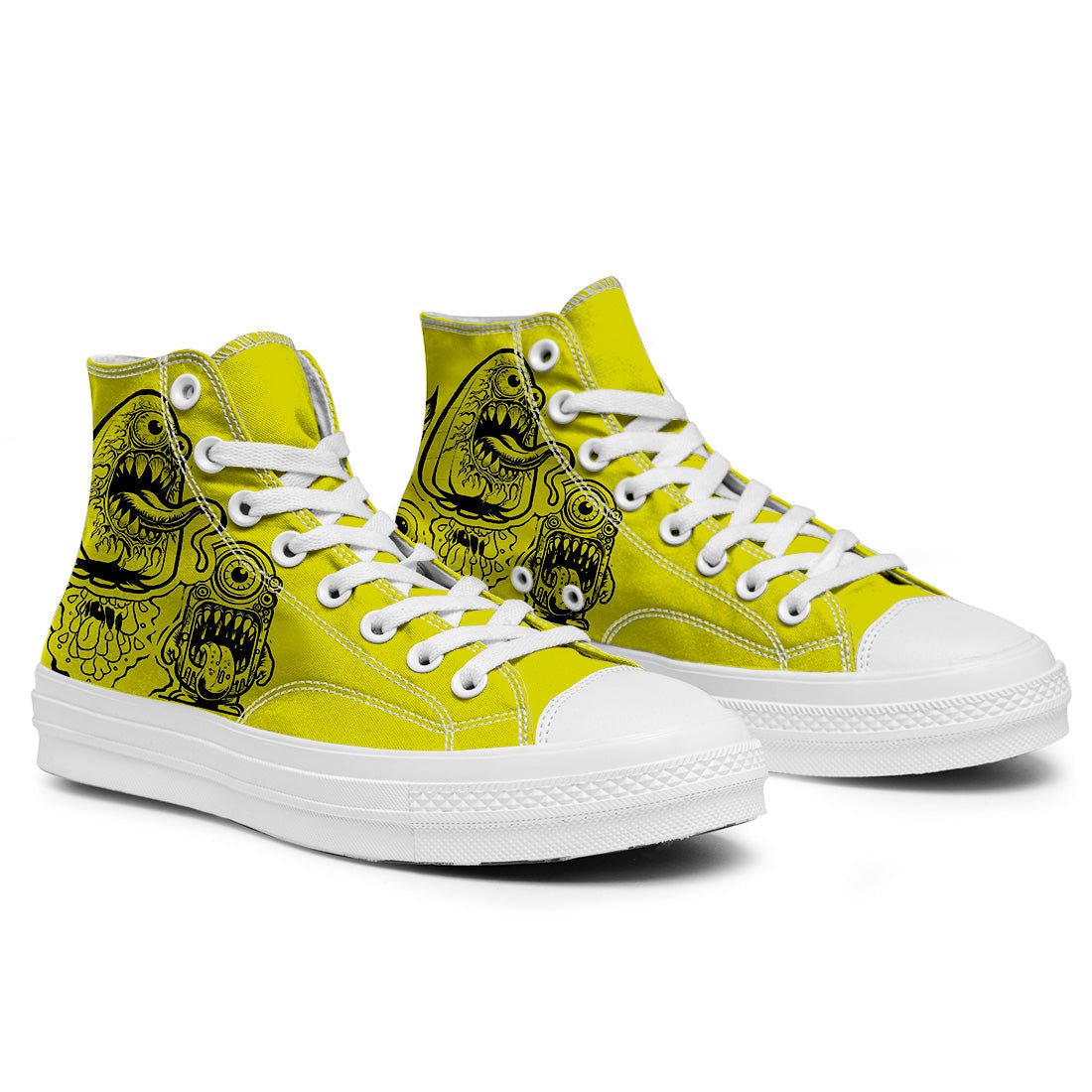 Highlight Your Fashion With Men's and Women's Mid-Top Canvas Shoes