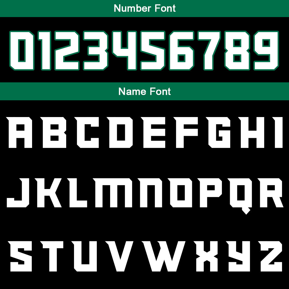 Custom Black Green White Reversible Basketball Suit for Adults and Kids Personalized Jersey