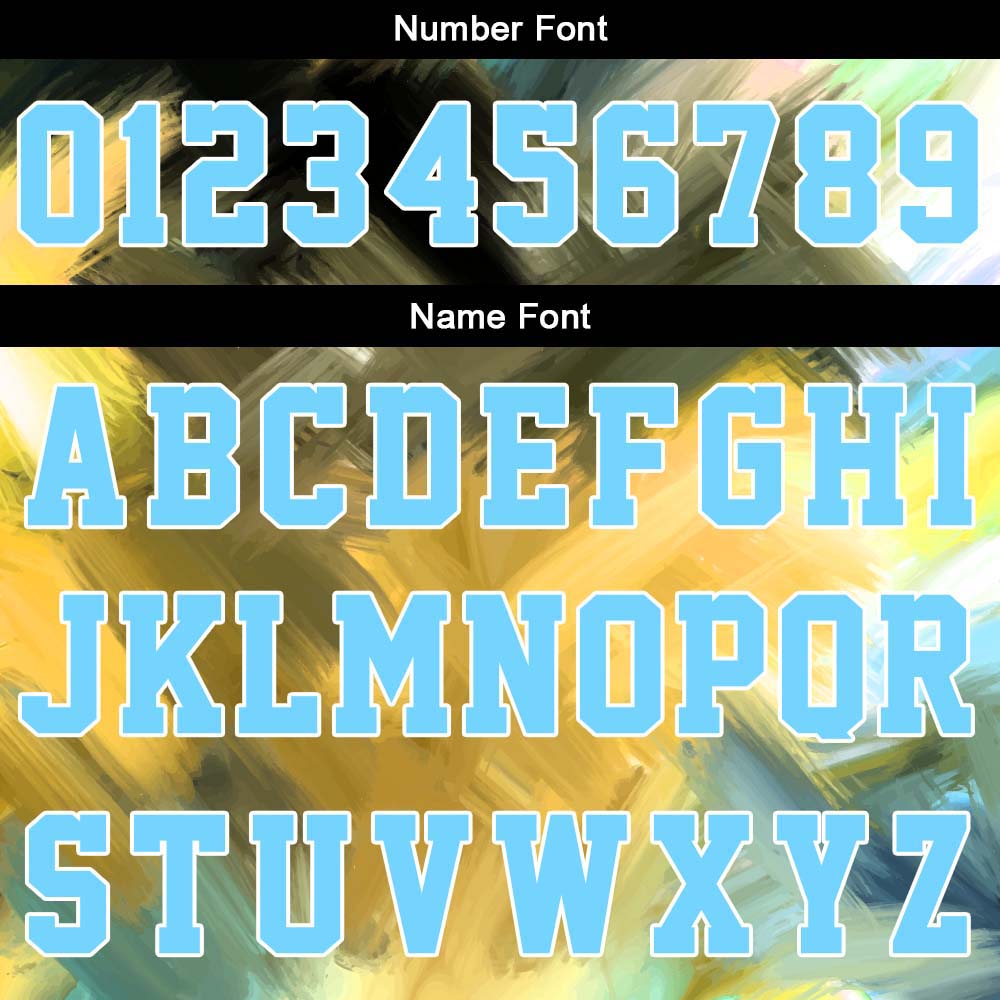 Custom Light Blue Yellow Basketball Jersey Uniform Suit Printed Your Logo Name Number
