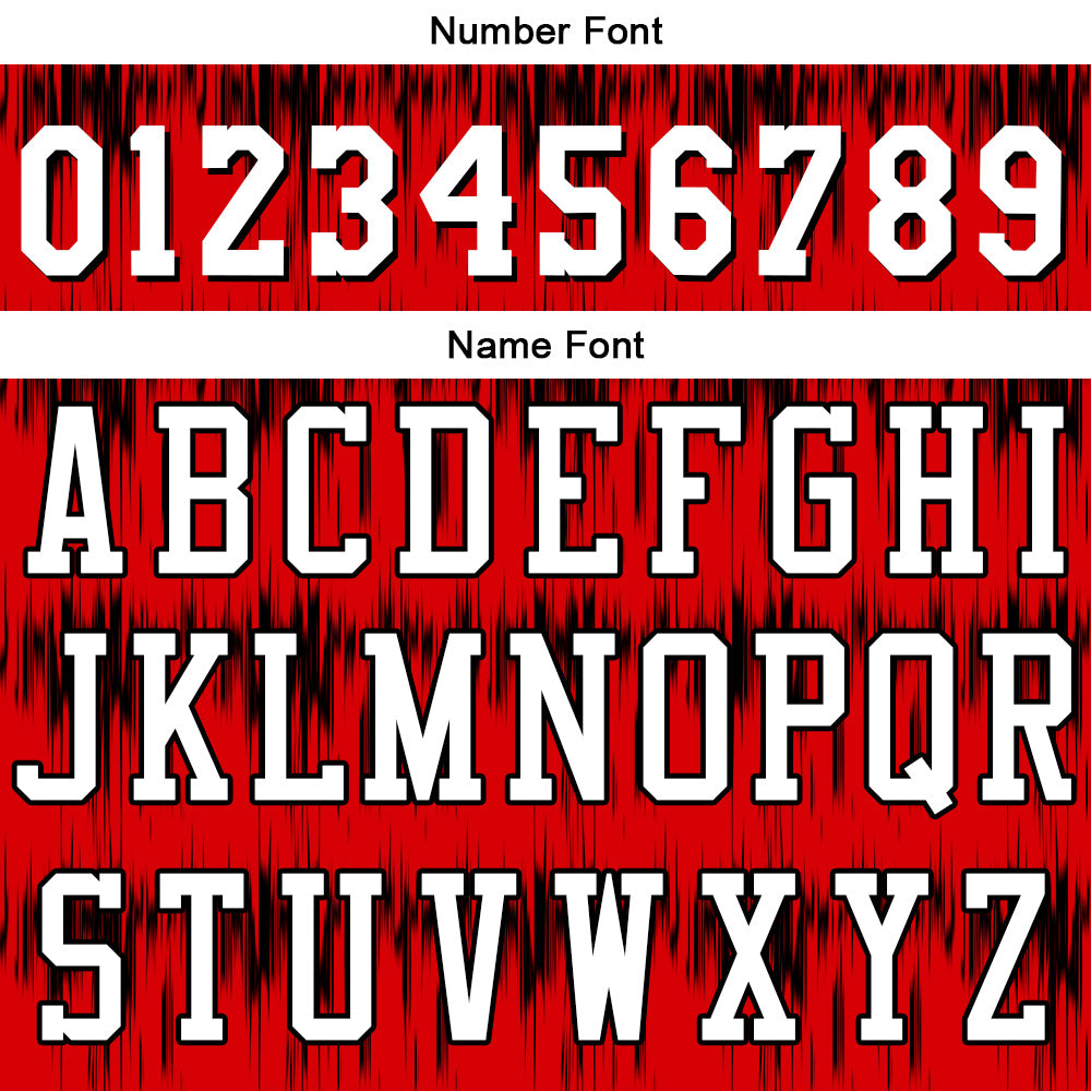 Custom Acoustic Wave Red Basketball Jersey Uniform Suit Printed Your Logo Name Number