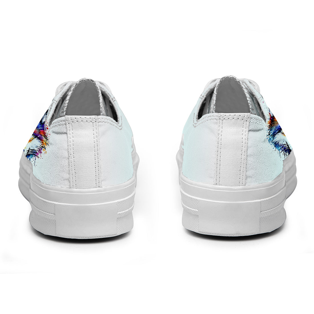 Highlight Your Fashion With Men's and Women's Low-Top Canvas Shoes Wolf