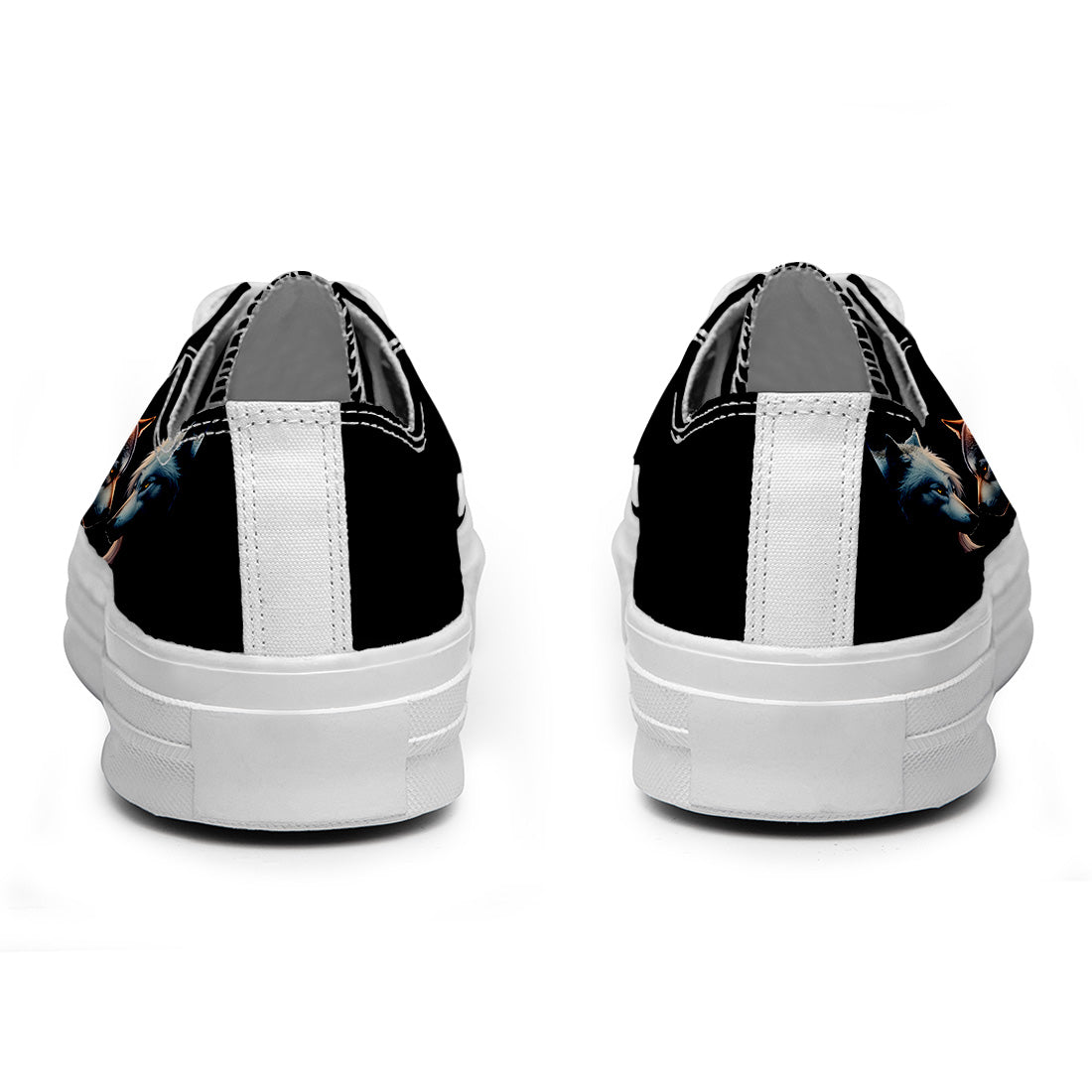 Highlight Your Fashion With Men's and Women's Low-Top Canvas Shoes Wolf