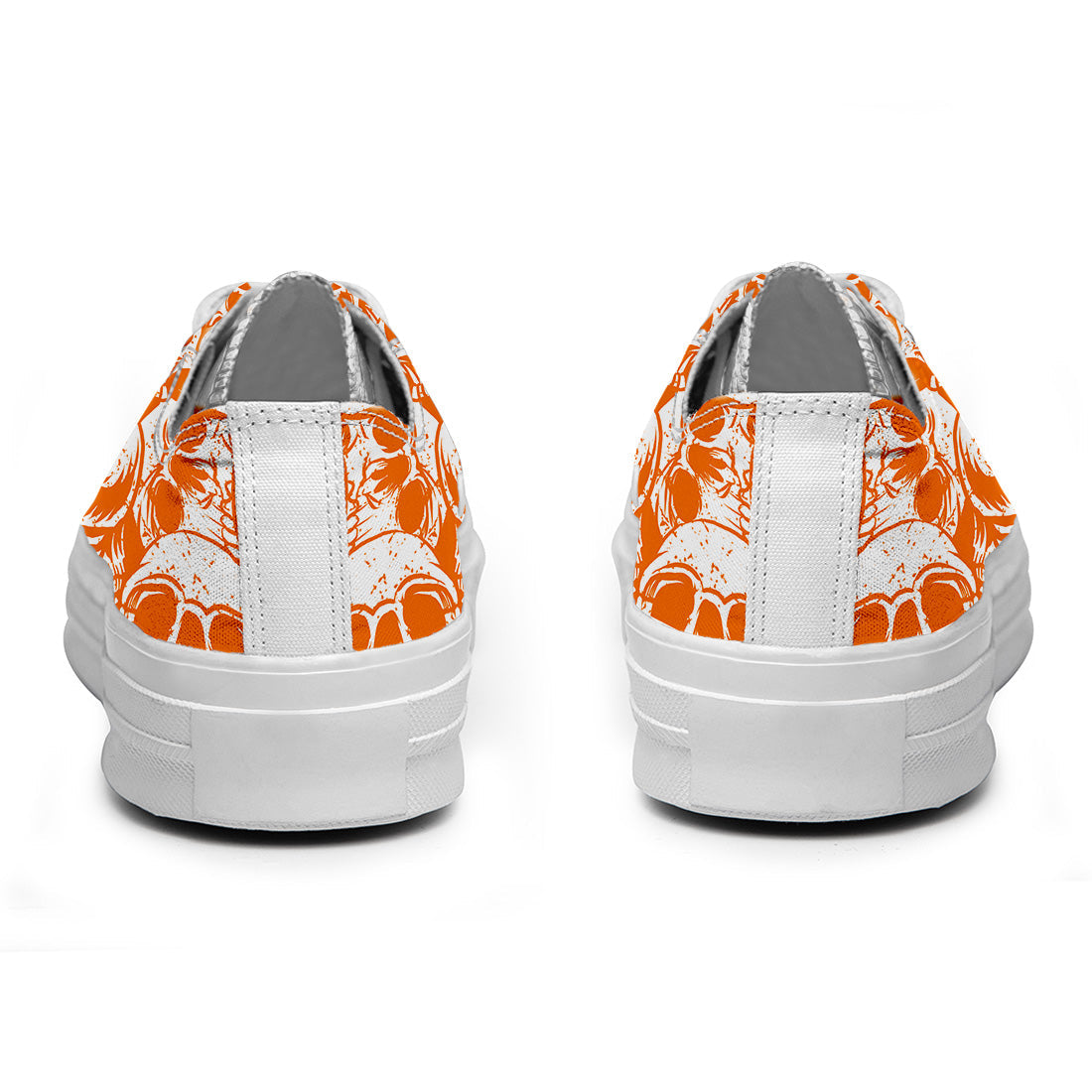 Highlight Your Fashion With Men's and Women's Low-Top Canvas Shoes Skeleton