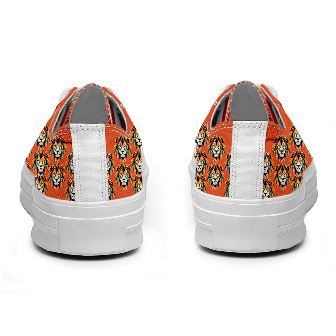 Highlight Your Fashion With Men's and Women's Low-Top Canvas Shoes Lion