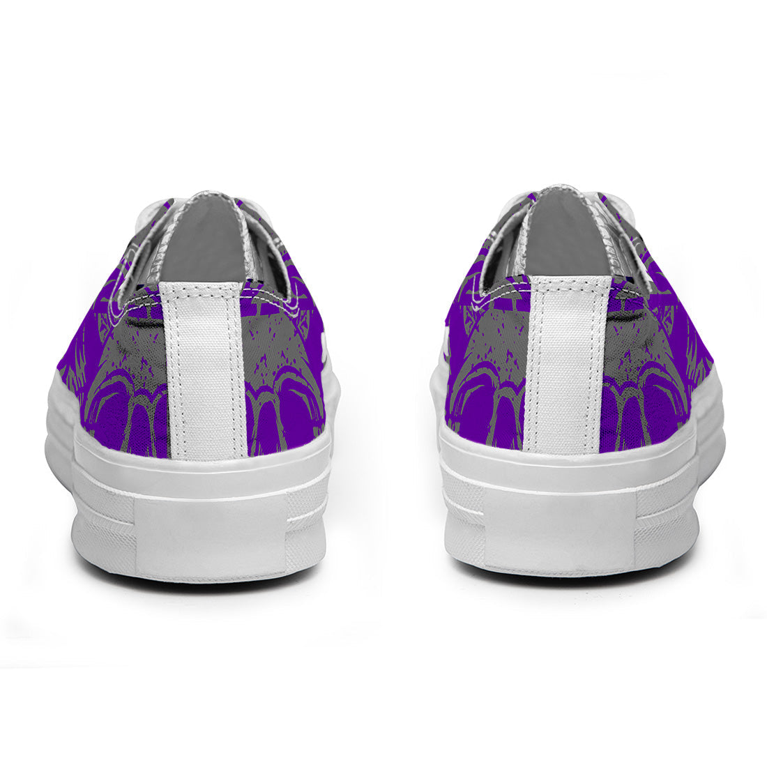 Highlight Your Fashion With Men's and Women's Low-Top Canvas Shoes Skeleton
