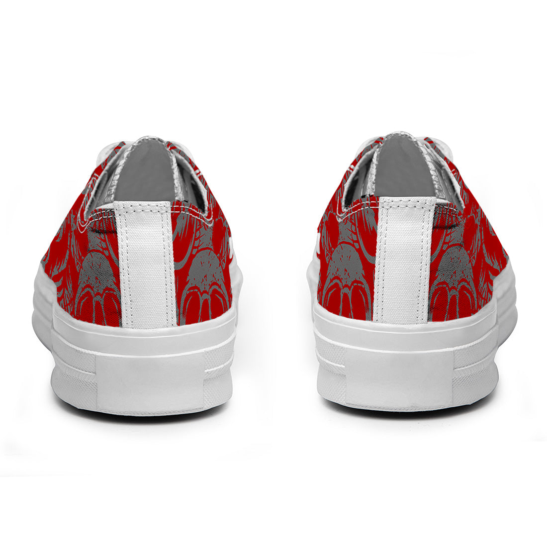 Highlight Your Fashion With Men's and Women's Low-Top Canvas Shoes Skeleton