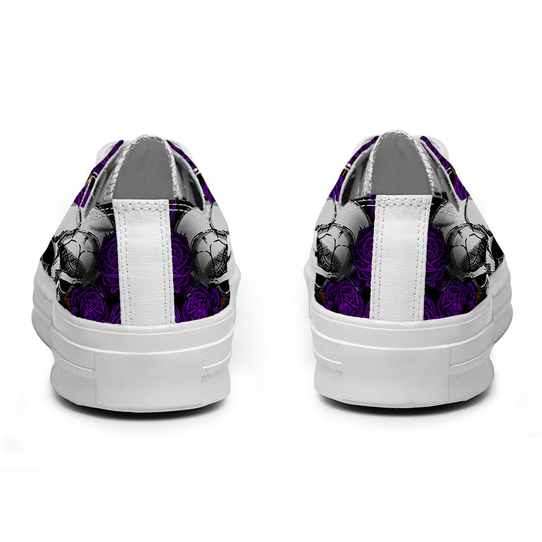 Highlight Your Fashion With Men's and Women's Low-Top Canvas Shoes Skeleton