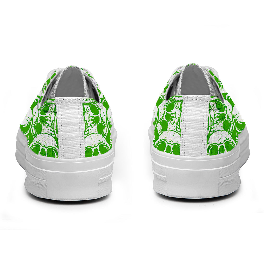 Highlight Your Fashion With Men's and Women's Low-Top Canvas Shoes Skeleton