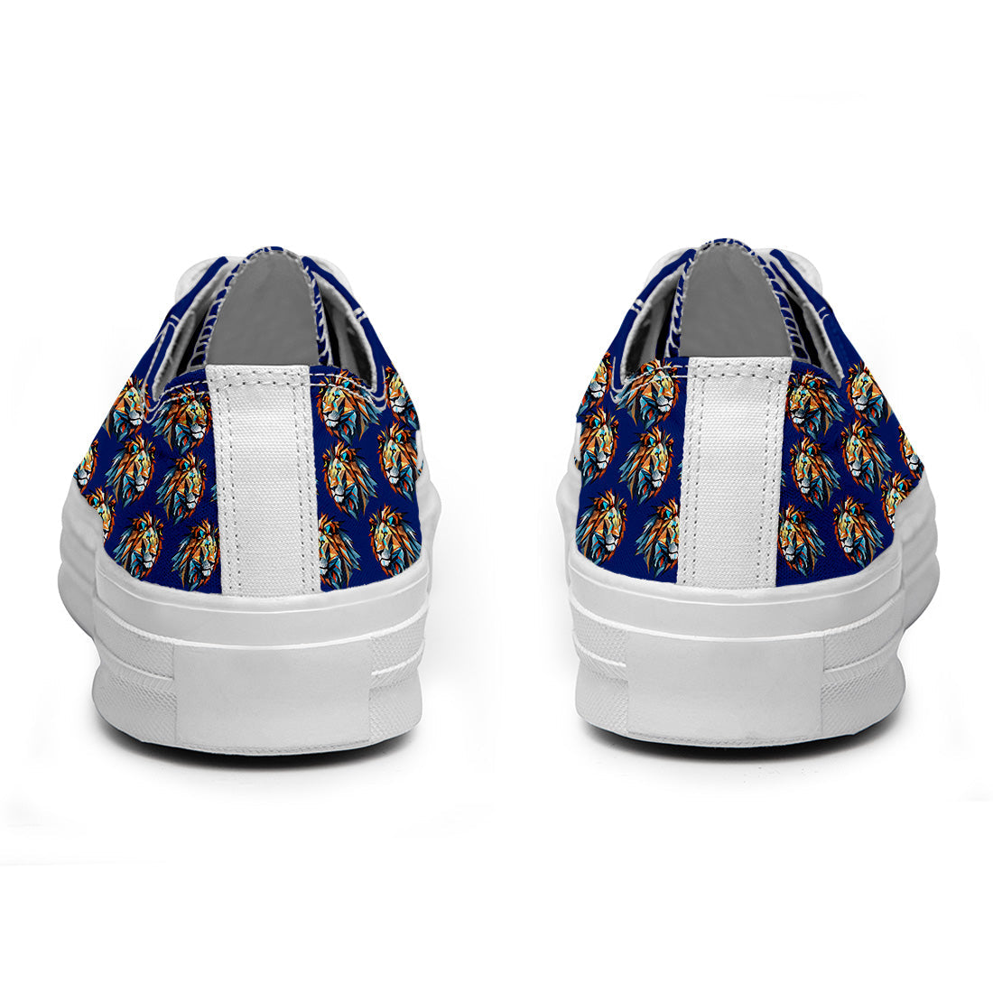 Highlight Your Fashion With Men's and Women's Low-Top Canvas Shoes Lion