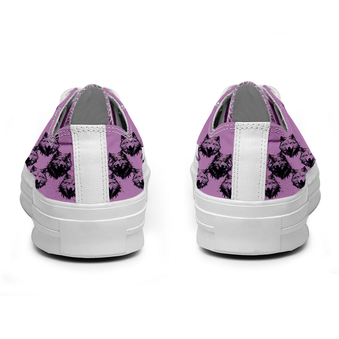 Highlight Your Fashion With Men's and Women's Low-Top Canvas Shoes Wolf