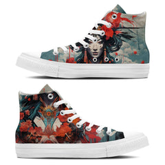 Elegance Resurrected: Step into Timeless Beauty with Our Chinese Vintage-inspired Canvas Shoes