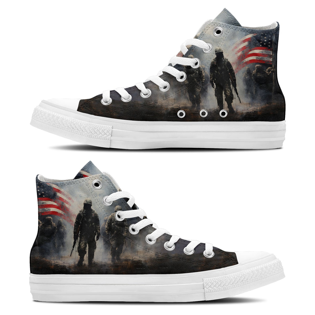 Highlight Your Fashion With Men's and Women's Mid-Top Canvas Shoes