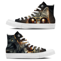 Cool Cat Canvas: Unleash Your Style with Mid-Top Canvas Sneakers for Men & Women