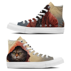 Cool Cat Vibes for Men and Women: Elevate Your Style with Mid-Top Canvas Shoes