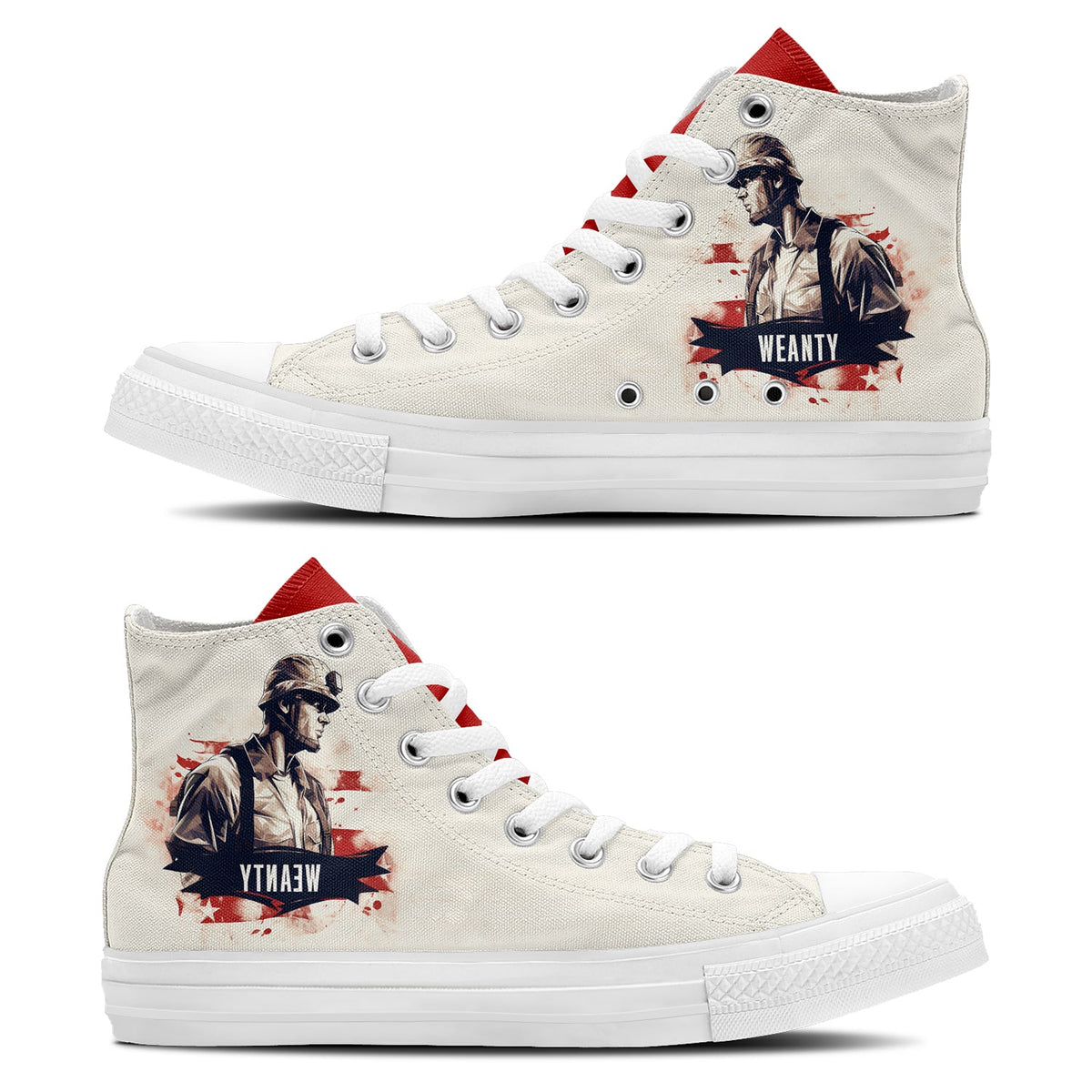 Highlight Your Fashion With Men's and Women's Mid-Top Canvas Shoes