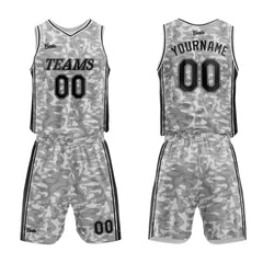 Custom Gray Basketball Jersey Uniform Suit Printed Your Logo Name Number