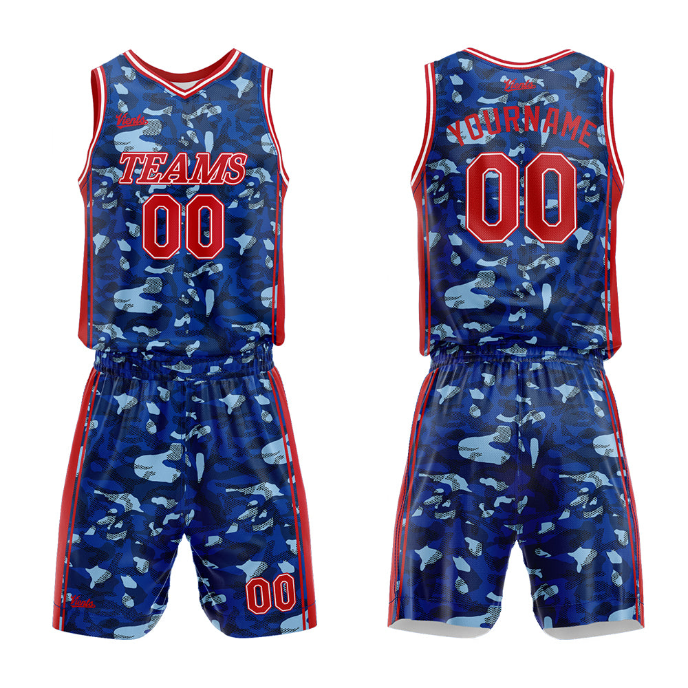 Custom Dark Blue Basketball Jersey Uniform Suit Printed Your Logo Name Number