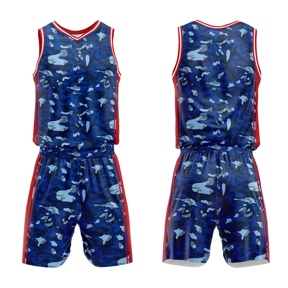 Custom Dark Blue Basketball Jersey Uniform Suit Printed Your Logo Name Number
