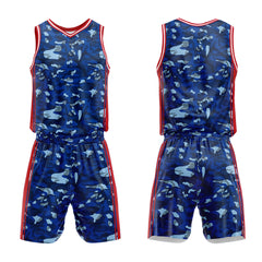 Custom Dark Blue Basketball Jersey Uniform Suit Printed Your Logo Name Number