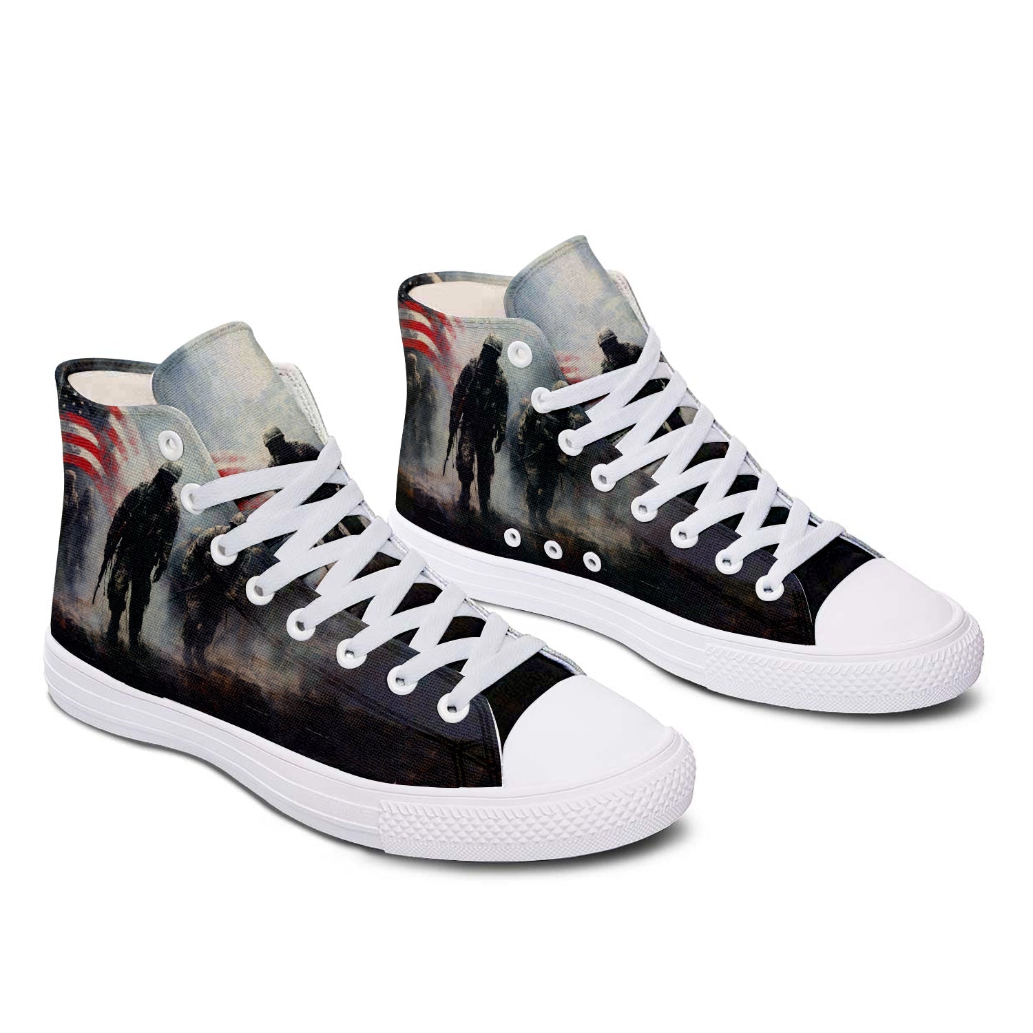 Highlight Your Fashion With Men's and Women's Mid-Top Canvas Shoes